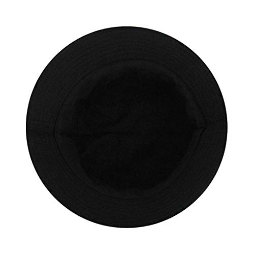 Novia's Choice Unisex Reversible Bucket Hat Packable Summer Travel Beach Sun Hat Outdoor Cap(Black Daisy) #TOP4