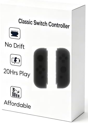 MOMOTA Crystal buttons Controllers for Switch,Replacement Wireless Controllers with Hall Effect Joystick & 6-Axis Gyroscope & HD vibration & NFC (Random colors) - 1