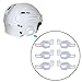ZYIHNIRB 6Pcs Field Hockey Helmet Side Shields Hockey Accessories Easy Installation Hockey Protective Gear for Hockey Match Beginners, White