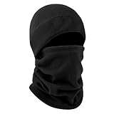 Fleece-Wintermütze – warme, winddichte Strick-Gesichtsabdeckung für Aktivitäten im Schnee, Motorradfahren, Wandern, Skifahren, Pendeln, weiche Thermo-Beanie-Masken-Kombination für Schutz vor kaltem We