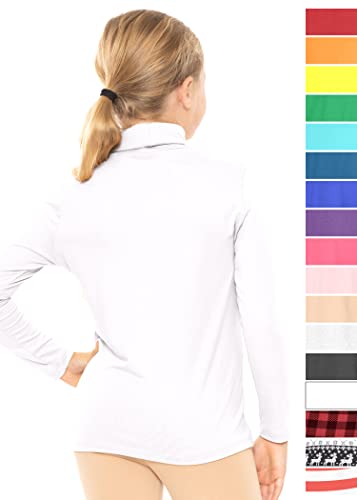 Image of STRETCH IS COMFORT Girl's Oh So Soft Long Sleeve Turtleneck | Youth Size 2-16