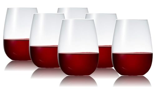 salt&pepper Cuvee Stemless Wine Glasses 630mL - Set of 6 - House Warming Gifts Wedding Gifts Wine Glasses