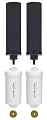 FACHIOO NSF/ANSI 375 Certified Water Filter, Replacement for Berkey® BB9-2® Black Filters & PF-2® Fluoride Filters Purification Elements and Berkey® Gravity Filter System, Pack of 4