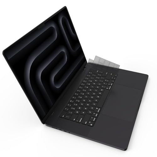 Soonjet Premium Keyboard Cover Protector, Ultra Thin Keyboard Skin for 2025 2024 2023 2022 2021 M5/M4/M3/M2/M1 Pro/Max MacBook Pro 14/16, M4-M2 MacBook Air 13/15, US ANSI Layout