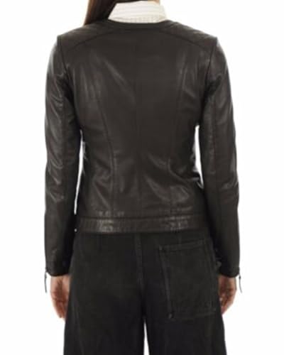 Leather Jackets For Women - Cafe Racer Style Casual Trending Fashion Real Lambskin Leather Jacket3
