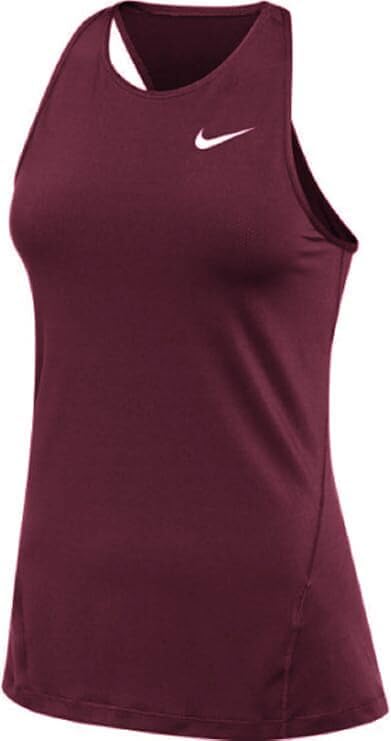 Nike Women's Pro Mesh Tank Top Shirt Sleeveless Dark Maroon Small