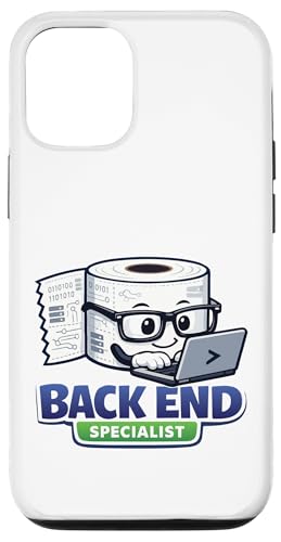 Back End Specialist Programmer Funny Toilet Paper Developer �X�}�z�P�[�X iPhone 12/12 Pro �p