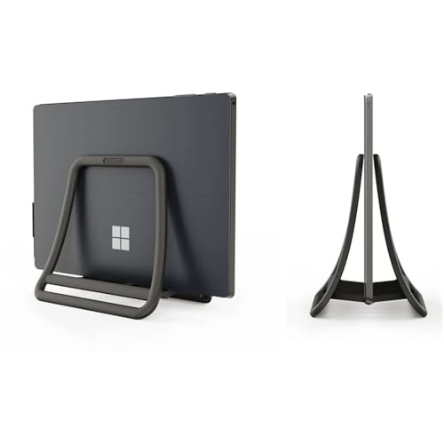 Soporte vertical para portátil base escritorio universal tableta y laptop negra 2