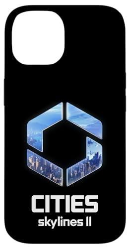 Official Cities Skylines II Game Logo City Builder White �X�}�z�P�[�X iPhone 14 �p