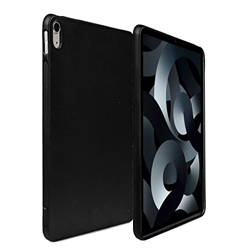 Black Frosted Case for iPad 10th Generation 2022 10.9", Slim Soft Lightweight Transparent TPU Back Cover, Matte Black