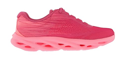 Skechers Women's Go Run Swirl Tech Speed- Ultimate Stride Running Shoes, Hot Pink/Pink, 8.5 M2