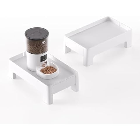 IMIPAW Automatic Cat Feeders and Raised Pet Feeder Stand Cover