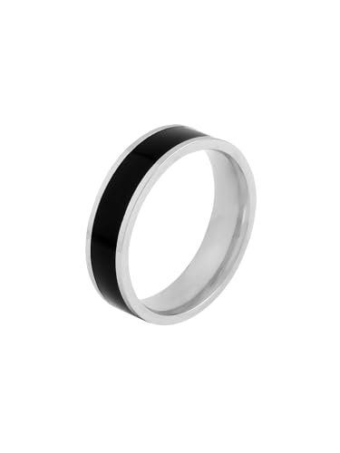 Yellow Chimes Rings for Men Black Band Ring Noble Men Band Style ...
