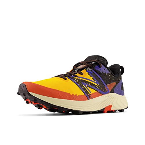 New Balance New Balance Men's FuelCell Summit Unknown V3 Running Shoe, Sunflower/Black/Infinity Blue, 7 Wide