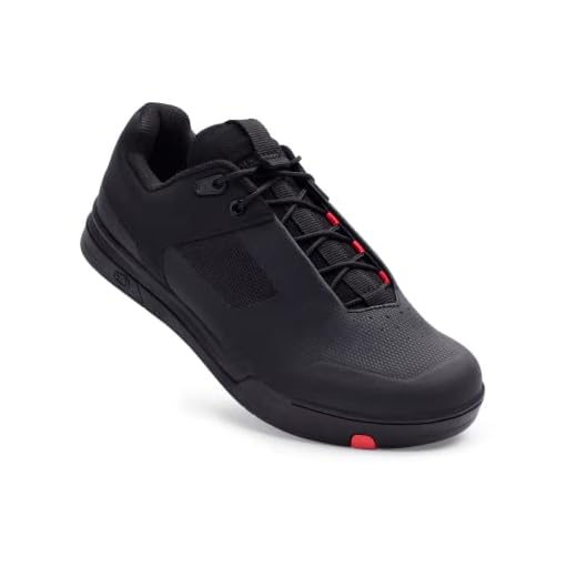 Crankbrothers Unisex Mallet Lace MTB Shoes, Black & Red, 13 US Men