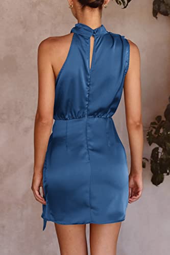 Image of PRETTYGARDEN Women's Formal Short Satin Cocktail Dress