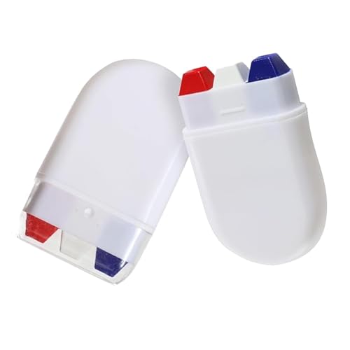 2Pcs France Flag Pen, Country Flag Face Paint, Sports Makeup Baseball Face Paint, Face Paint Brushes, Spanish Face Paint, Red And White Face Paint