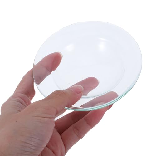 Plato Calentador de Aceite Redondo de Vidrio, Pack de 3 Repuestos para Quemadores y Lámparas de Cera 5