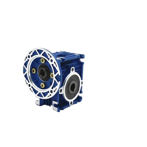 Worm Gear Gearbox Speed Reducer NMRV30 Motor Reduction Housing for Light Industry Textile Building Materi(Ratio 20 To1,Input 9 FL 56B14)