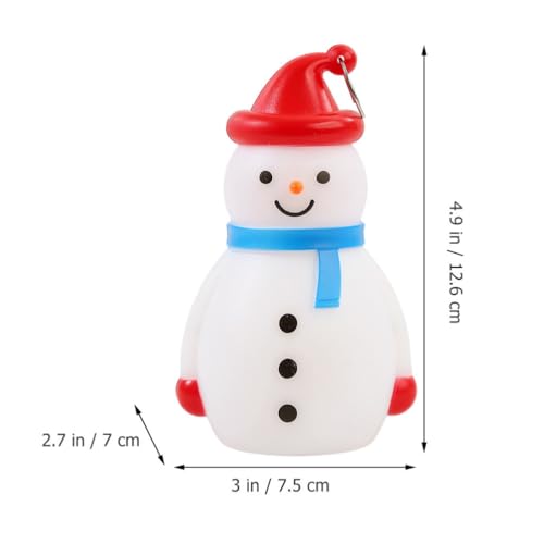 Angoily 2 Peças Luzes LED De Boneco De Neve De Natal Iluminado Boneco De Neve Lanterna De Plástico F