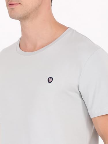 Image of Macroman M-Series Smartz Basics Half Sleeve Round Neck Stretch T-Shirt for Men, Cotton Blend (Pack of 1)