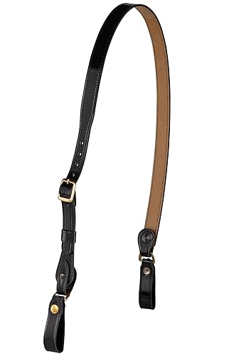 Sam Browne Shoulder Strap 1 1/4 inch Leather Cross Strap Includes 2 D-Rings that Connect to Duty Belt