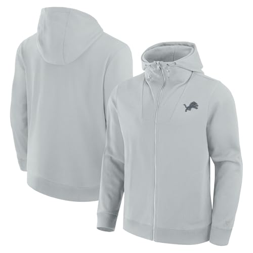 Fanatics Unisex Gray Detroit Lions Front Office Full-Zip Hoodie