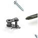 BUGUUYO 8pcs Stainless Steel Offset Links for Roller Chains Chain End Connectors for Bicycle and Industrial Use Crank Links for
