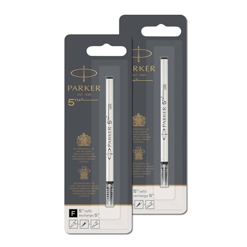 Amazon | PARKER パーカー 5th替芯 F 細字 2本セット ブラック