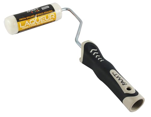 Rouleau Brosse Laqueur - 30Mm - Tous Types De Peintures - Pure Laine 5Mm - Manche Et Rouleau - Amt