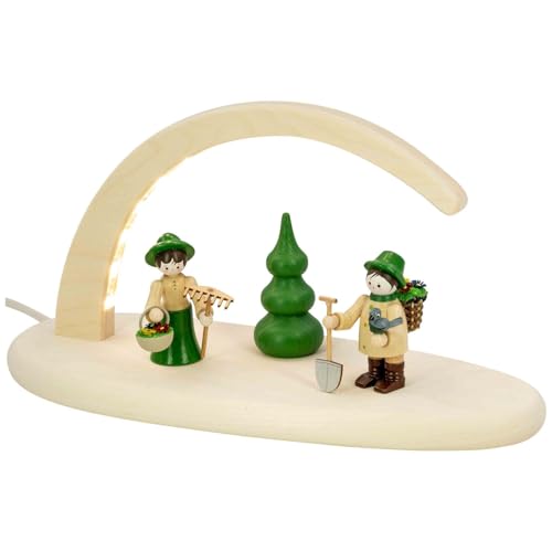 Seiffener Volkskunst | LED Weihnachtsdeko Lichterbogen | Natur...