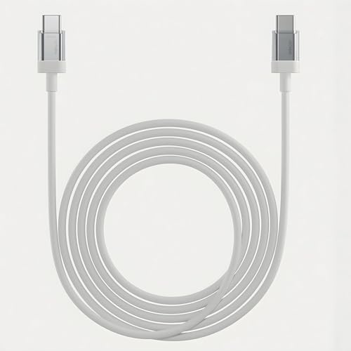 Image of 65W Original USB-C to USB-C Charging Cable for Nothing Devices - Compatible Fast Charging for Nothing CMF, Google, Samsung, and Other Type-C Devices (White)