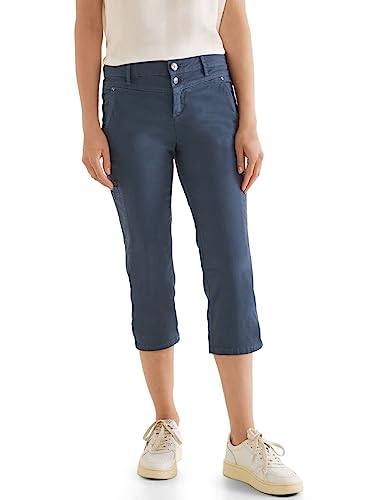 STREET ONE Damen A376301 3/4 Sommerhose, Grey Blue, 40W x 22L