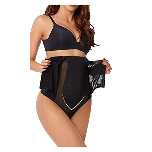 Tanga Moldeadora de Cintura Alta para Mujer: Bragas Transpirables de Cintura Fina y Control de Abdomen.