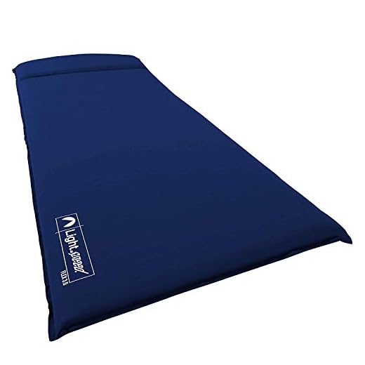 Lightspeed Outdoors XL Super Plush FlexForm Self-Inflating Sleep and Camp Pad, Dark Blue