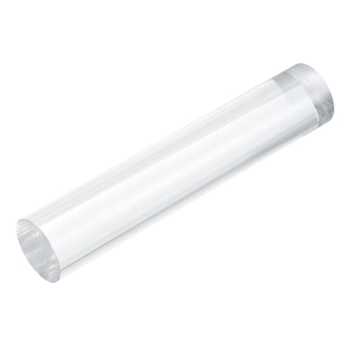 MECCANIXITY 1pcs Acrylic Round Rods 13/16" x 4" Clear Acrylic Dowel Rods Sticks Plastic Sticks Strip for DIY Crafts Lighting Gardening Decorations - 20mm x 100mm