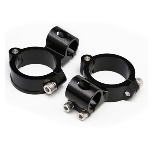Guidon de moto réglable noir à clip CNC idéal pour les longs trajets