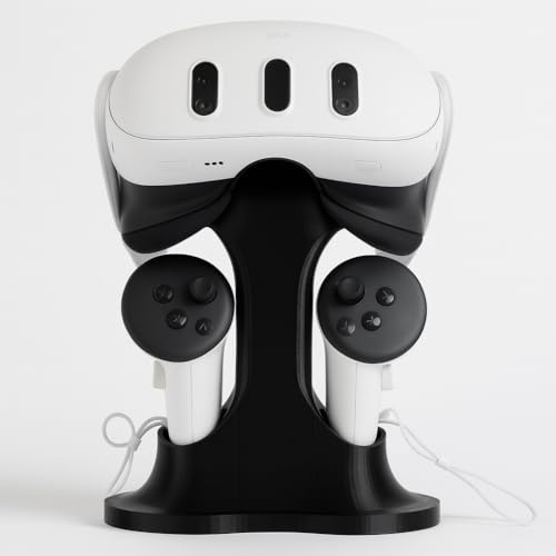 Suporte para Óculos VR Meta Quest 1 2 e 3 e pro, Stand para Headset VR e Controles, Base Organizador
