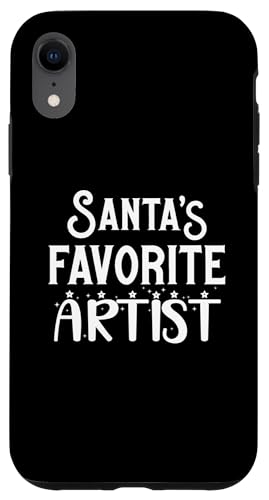 Coque pour iPhone XR Funny Artistic Artist Santa's Favorite Artist