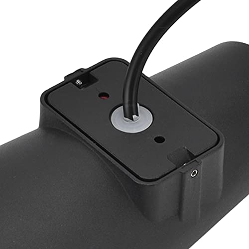 Lámpara de pared LED negra 6W iluminando zonas interiores y exteriores 3