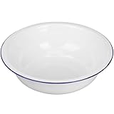 Fácil de limpiar: la superficie lisa del bol esmaltado se limpia fácilmente y no retiene manchas, manteniendo su aspecto impecable. bol para mezclar de esmalte . lavabo de esmalte