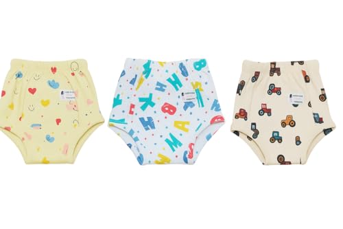Image of Baby Padded Underwear - Soft Cotton Potty Training Pants for Toddlers, Washable & Reusable, Leak-Proof Training Underwear for Boys & Girls