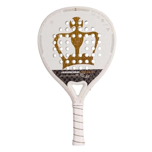 Black Crown - Pala de Pádel Modelo Hurricane Pro 3.0 - Pala Avanzada - Peso 355-370g - Marco Doble Tubular Air 38mm, Forma Redonda - Potencia 60%, Control 40%.