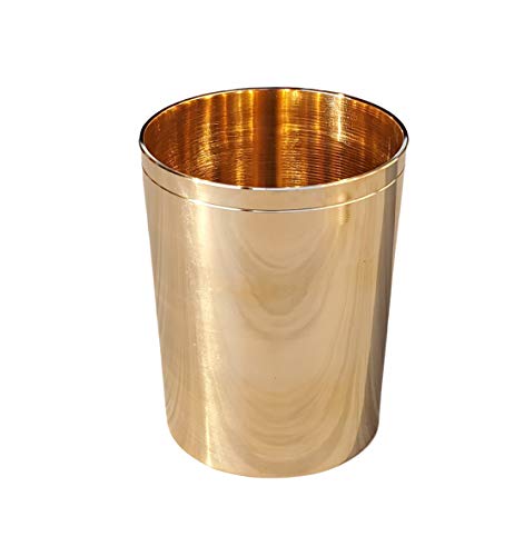 Image of Pure Source India Bronze Kansa Glass Handmade, 1 Piece, 200 Ml, Gold