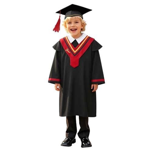 Image of Kindergarten 2025 Graduation Cap and Gown Tassel Sets with Charm 2PCS Graduations Stoles for Kids Grad Party Clothes