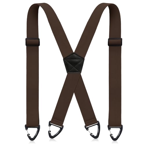 Image of Sintege X Back Hidden Suspender 1.5 Inches Under Clothing Heavy Duty Work Suspenders for Men Women