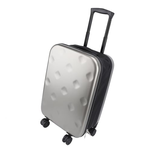 20 Inch Suitcase with Spinner Wheels, Password Lock, Grey Foldable Portable Luggage for Travel with 360° Spinner Wheels3