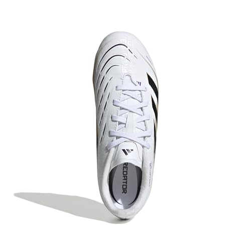 Adidas Unisex-Kids League Predator Firm Ground/Multi Ground, White/Black/Gold Metallic, 11.5 by adidas - Image 2