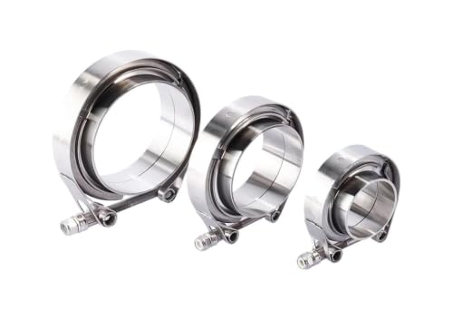 Abrazaderas para mangueras en V con brida macho hembra de acero inoxidable para escape 3