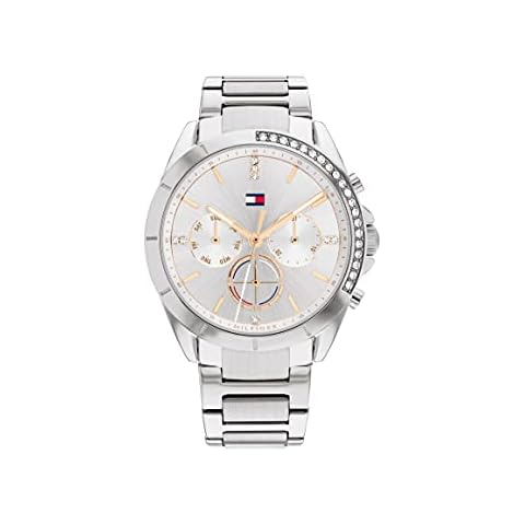 Tommy Hilfiger Quartz Watch with Stainless Steel Bracelet Cover